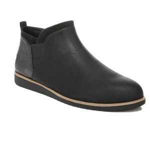 🆕 Life Stride Zion Sneaker Boots Ankle Boot Faux Leather Black Gator Size 8